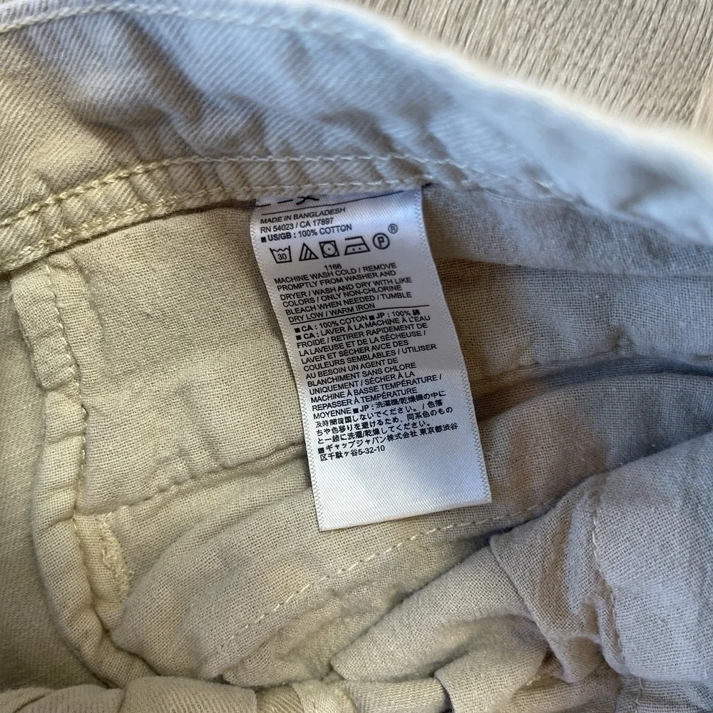 Banana Republic Mens Surplus Twill Shorts Size 32 Khaki Tan 8 Inch Inseam